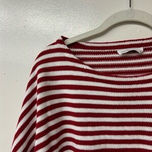 CJLA Wesley Sweater in Red and White Stripe (OS)
